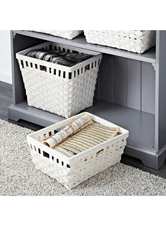 Zaboon Basket, white, 38x29x16 cm - Image 3