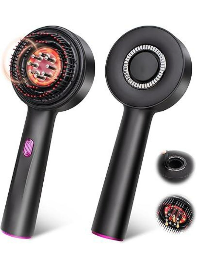 Scalp Massaging Brush with Oil Applicator - Cordless Electric Massager for Scalp & Hair, Shiatsu Massage, IPX7 Waterproof, Portable Deep Massager For Hair & Head Relaxation at Home - Image 2
