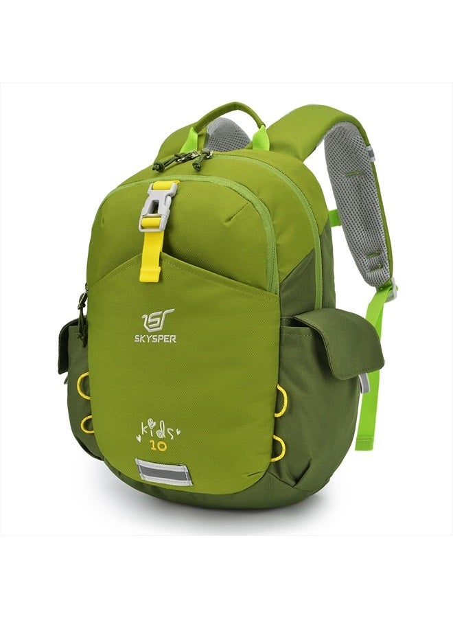 SKYSPER Small Kids Backpack 10L Toddler Hiking Backpack Travel Daypack for Preschool and Kindergarten(Green)  - Image 1