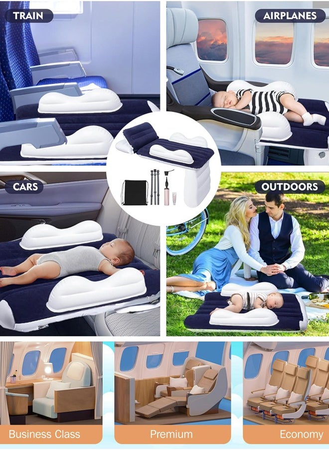 Super ZYouth Inflatable Airplane Bed for Toddler, Airplane Seat Extender for Kids with Carry Bag, Pump and Seat Belt  - Image 5