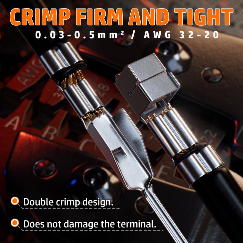 PEBA Crimping Tool and Dupont Connector Kit - 21 Types of 2.54mm Dupont Connectors & Crimp Pins, 2.5 mm JST-XH Contacts and Housings, for DIY Electronics - Suitable for AWG 32-20 Wires - Image 4