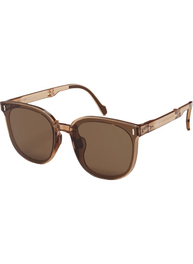 PARZIN Foldable Sunglasses, Unisex Lightweight Portable Driving Sunglasses, Same Style As Fan Chengcheng, Men'S 91690 - Image 3