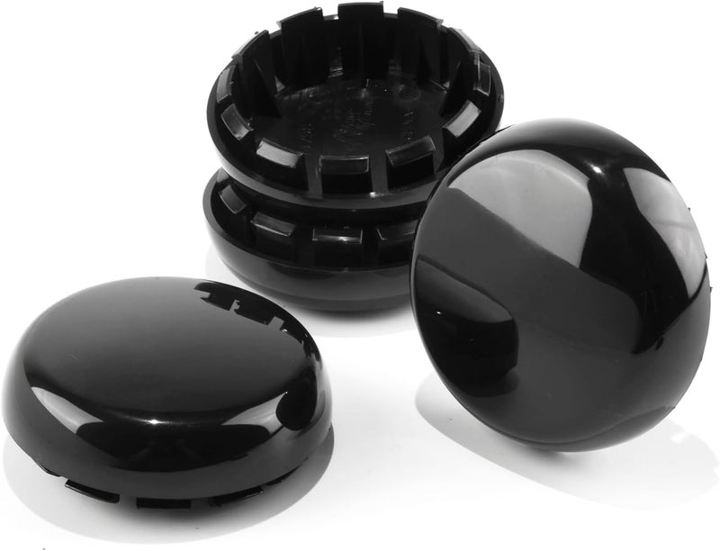 DewFlew 4Pcs Black Wheel Center Caps for Chevy S10 Blazer - Outer 77.5mm, Inner 66mm - Image 2