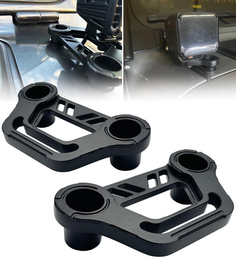 ZZJAUBI JL Light Mount APillar Cowl Light Mount Pods Light Ditch Light Brackets Compatible with Jeep Wrangler JL JLU JT 20182023 - Image 3