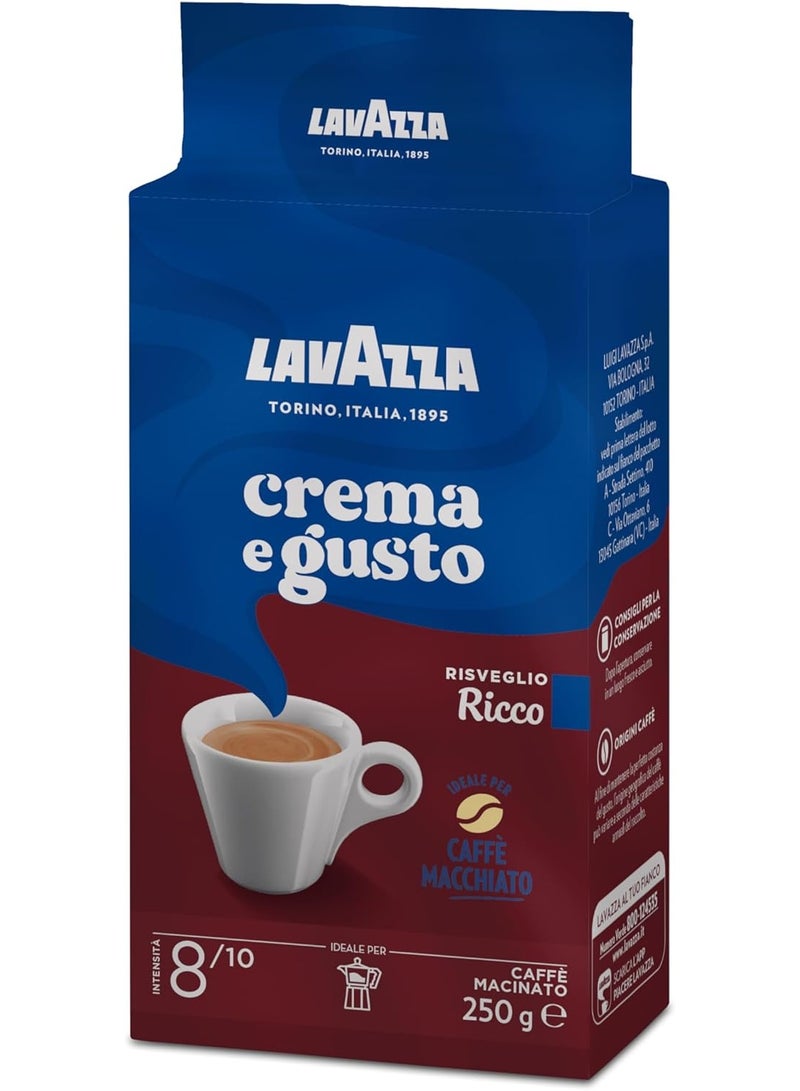 Lavazza Crema E Gusto Ricco Ground Coffee 2 X 250grams - Image 4