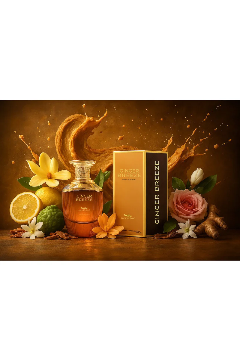 Loui Martin Ginger Breeze Extrait de Parfum 100ml – Citrus, Floral & Amber Fragrance | Unisex