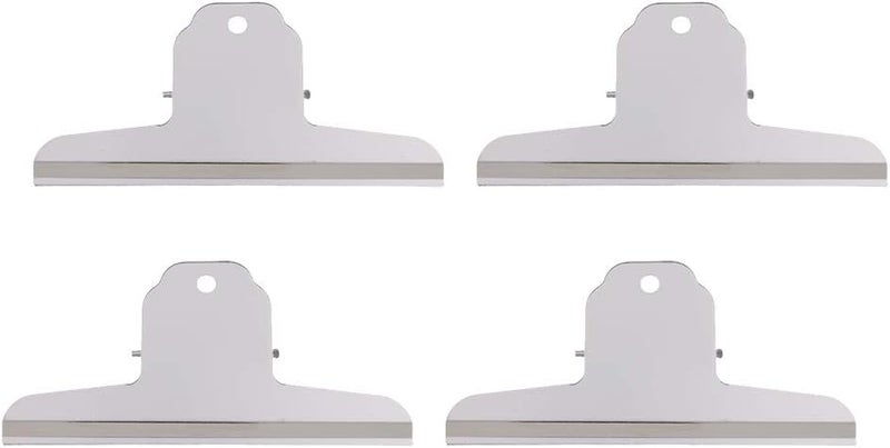 klarako Large Bulldog Clip, 4Pcs Stainless Steel File Money Paper Binder Clips Clamps/Metal Food Bag Clips for Home Office School Supplies, 10/12/14.5/16cm  16cm - Image 1