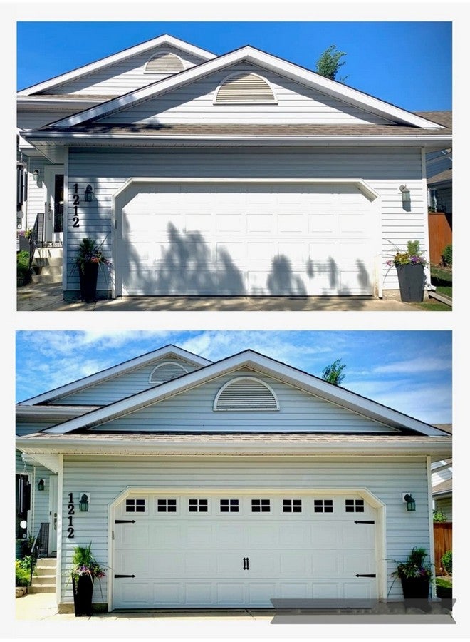 YURROAD 32 Sheets 2 Car Garage Kits Household Easy Installation Magnetic Panels Fake Windows Hardware Decorative (Size 6.14" x 4")  - Image 5