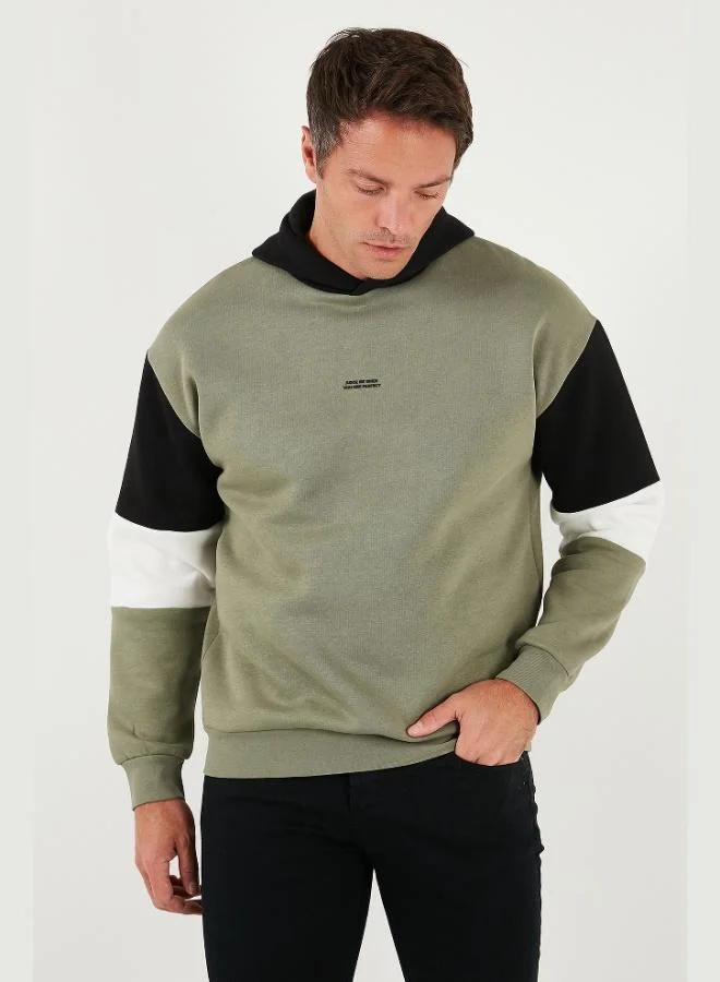 Buratti Cotton Relaxed Fit Hooded Furry Soft Raised Sweat Men's SWEAT 5905299