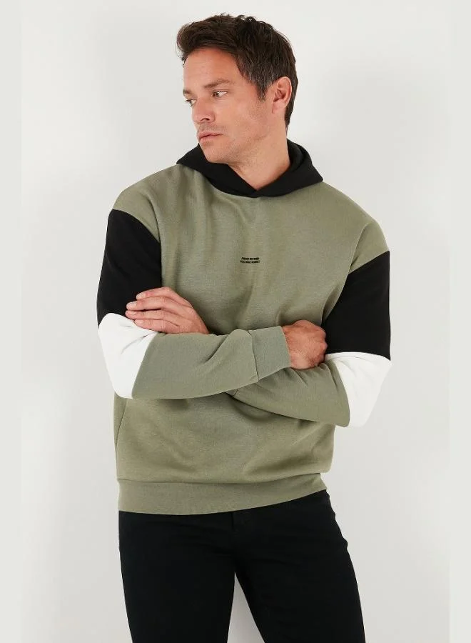 Buratti  Buratti Cotton Relaxed Fit Hooded Furry Soft Raised Sweat Men's SWEAT 5905299 for Men | Best Price UAE