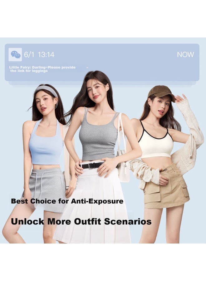 Secretworld Safety Shorts, Anti-exposure, With Skirt, Seamless Underpants, Maternity Two-in, No Need To Wear, Plus Size, White Women's Underwear - Image 2