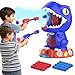 EagleStone Movable Dinosaur Toys for Kids 57 Spaying Auto Scoring Dino Shooting Target Game with 2 Pump Guns 48 Foam Balls Sound Fun Gift for Boys Girls Party Favor - Image 2