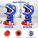 EagleStone Movable Dinosaur Toys for Kids 57 Spaying Auto Scoring Dino Shooting Target Game with 2 Pump Guns 48 Foam Balls Sound Fun Gift for Boys Girls Party Favor - Image 4