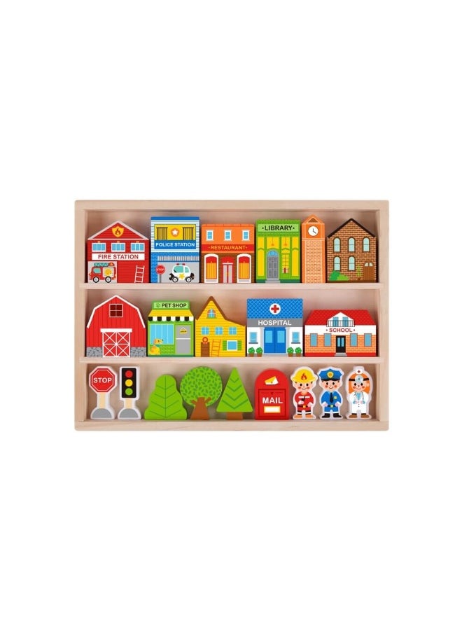 Wooden Case Town Playset (21 Pieces) - pzsku/Z31C001ABE3739DD64C2AZ/45/_/1725275867/4a07b96e-1c69-4e5b-8413-84861a221c60