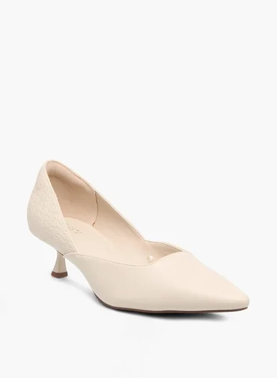 Celeste Women's Textured Slip-On Shoes with Stiletto Heels