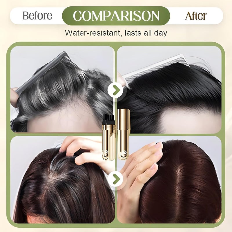 Bug proof seal 3PCS Root Touch Up Stick for Gray Hair, 2 in 1 Hair Dye Comb for Women & Men, Safe and Convenient Gray Hair Cover Up Stick for Grey Coverage, Waterproof & Sweat-Proof & Natural Look Assorted color options - Image 4