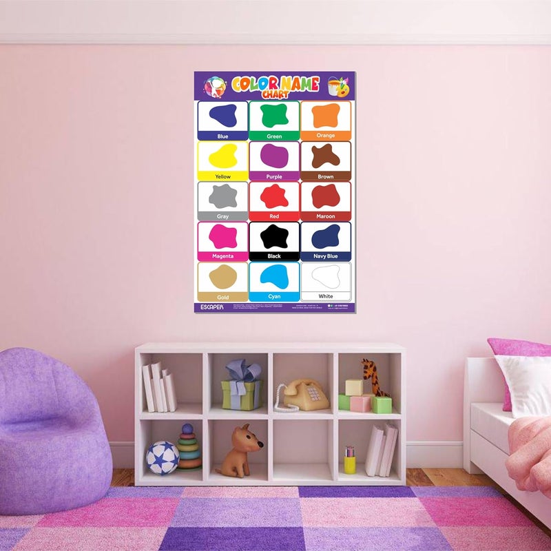 ESCAPER Colors Educational Charts for Kids, Charts for Kids Learning (11.5 x 17.5 inches), Kids Study Material, Kids Learning Books, Educational Posters - Image 5