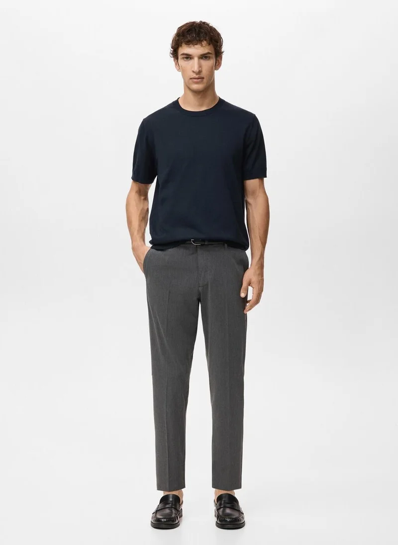Mango Man  Fine jersey 100% cotton T-shirt for Men | Best Price UAE