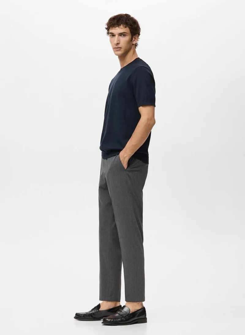 Mango Man  Fine jersey 100% cotton T-shirt for Men | Best Price UAE