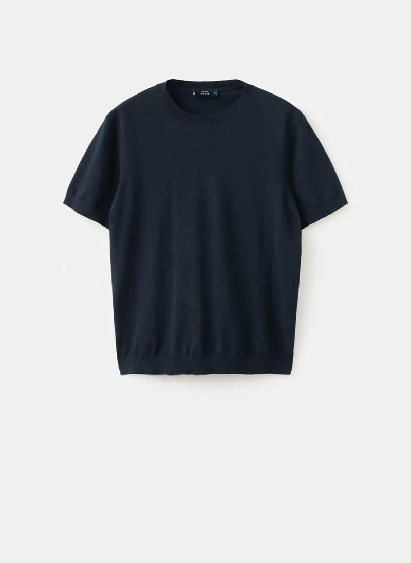 Mango Man  Fine jersey 100% cotton T-shirt for Men | Best Price UAE