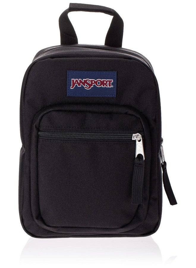 JANSPORT حقيبة غداء معزولة جانسبورت بيغ بريك - مبرد صغير ذو جوانب ناعمة مثالي للمدرسة أو العمل أو تحضير الوجبات، أسود - Image 3