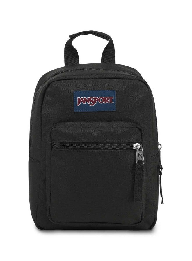 JANSPORT حقيبة غداء معزولة جانسبورت بيغ بريك - مبرد صغير ذو جوانب ناعمة مثالي للمدرسة أو العمل أو تحضير الوجبات، أسود - Image 1