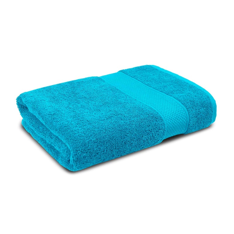 Trident 100% Cotton Towels for Bath | Towels for Bath Large Size | Bath Towel - Soft & Absorbent | 450 GSM | 1 Piece Bath Towel for Men/Women | Urban Comfort | 70 cms x 140 cms - Teal - Image 1