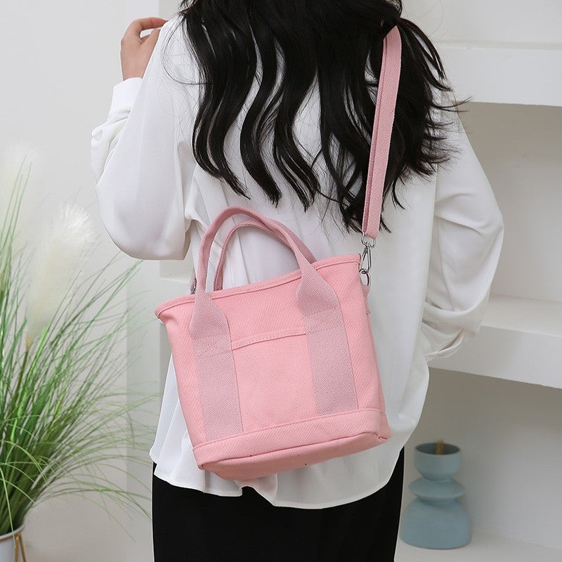 Japanese Style Multi-Layer Canvas Shoulder Portable Messenger Bag Large Capacity Student Multi-Compartment Commuter Bag Out Small Handbag Female - Image 5
