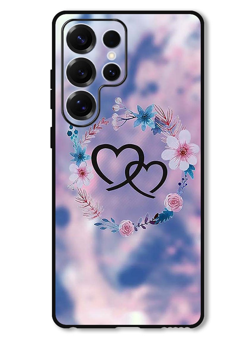 Theodor Protective Case Anti Scratch Shock Proof Bumper Cover For Samsung Galaxy S25 Ultra Two HEarts - Image 1
