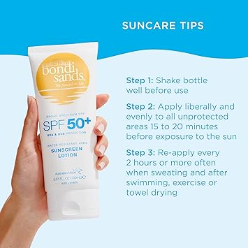 Bondi Sands Sunscreen Lotion SPF 50 NonGreasy BroadSpectrum Formula Moisturises and Protects Skin Water Resistant Up To 4 Hours and Cruelty Free Coconut Beach Scent 150 mL507 Oz - Image 3