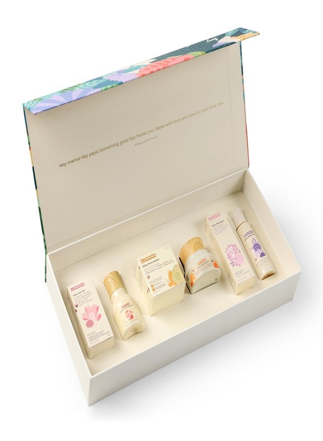 Maate Baby Skincare Wellness Box | 6 Skincare and Haircare Newborn Baby Kit | Baby Gift Set for Newborn | Newborn Baby Care Kit | Baby Shower Gift | Gentle on Sensitive Skin - Image 2