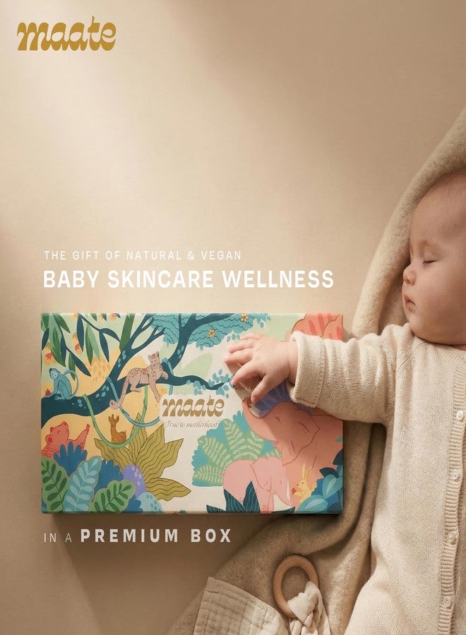 Maate Baby Skincare Wellness Box | 6 Skincare and Haircare Newborn Baby Kit | Baby Gift Set for Newborn | Newborn Baby Care Kit | Baby Shower Gift | Gentle on Sensitive Skin - Image 5
