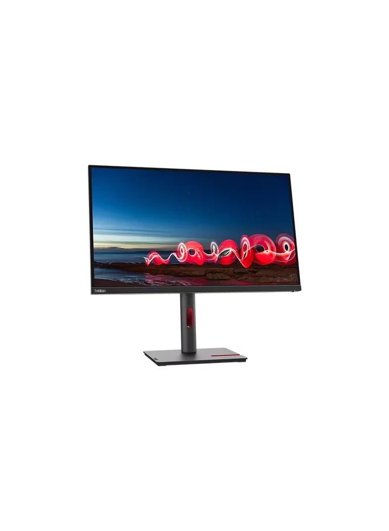Lenovo ThinkVision T27i-30 27" Monitor, IPS Panel ,NBL, 1920 x 1080, Input Connectors- VGA + HDMI 1.4 + DP 1.2 ,Cables Included - VGA + DP Black - Image 2