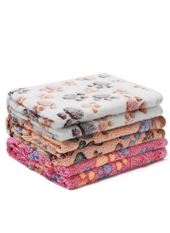 Y&D Puppy Dog Blankets, 3 Pack Super Soft Warm Sleep Mat Fluffy Premium Fleece Pet Blanket Flannel Throw  - Image 1