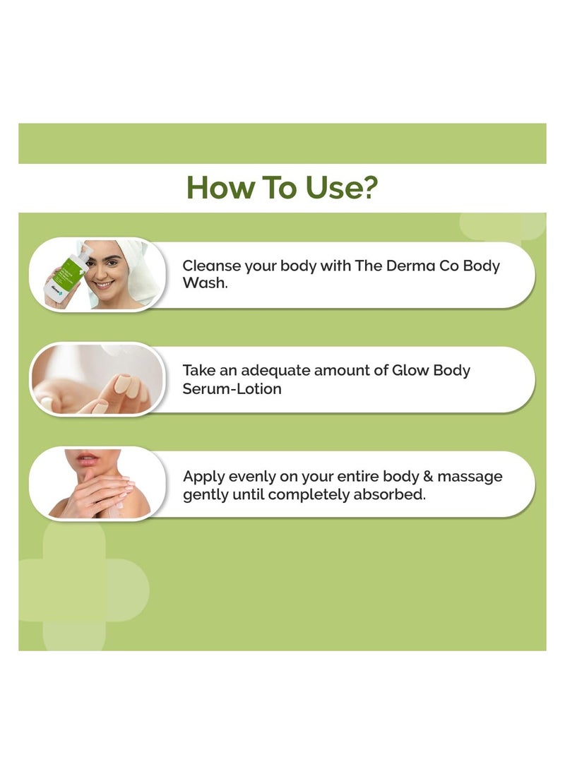 THE derma Co - The Derma Co 1% Kojic Acid Daily Glow Body Serum Lotion For Skin Radiance - 250ml - Image 1