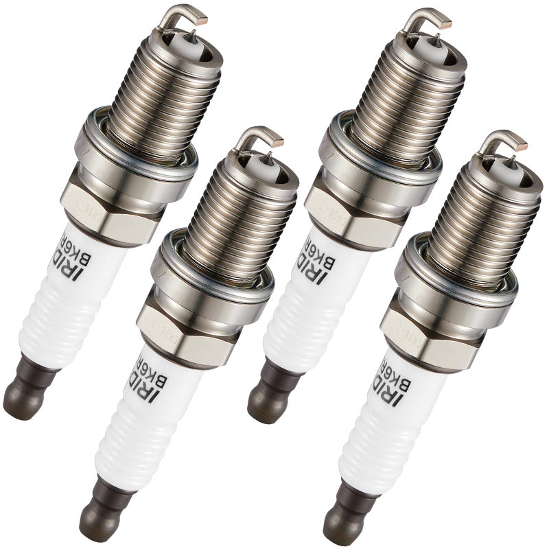 BDFHYK Set of 4 Iridium Spark Plug Compatible with Corolla Neon Subaru Integra Aveo Rio Sportage Civic A4,1.3L 1.5L 1.6L 1.8L 2.0L 2.2L 2.4L 2.5L L4 H4,Engine Replacement for 7092 BKR6EGP - Image 1