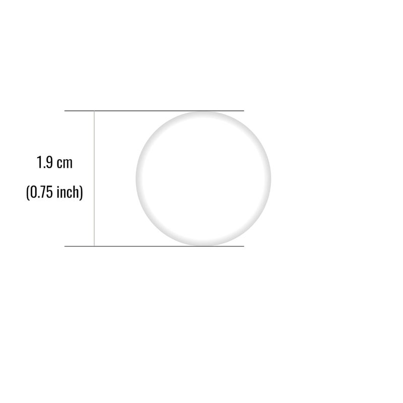 UESWILL 4 Pcs Replacement Bottom Case White Rubber Feet Compatible with MacBook Pro/Air Case Cover Diameter 1.9 CM / 0.75 inch - Image 2