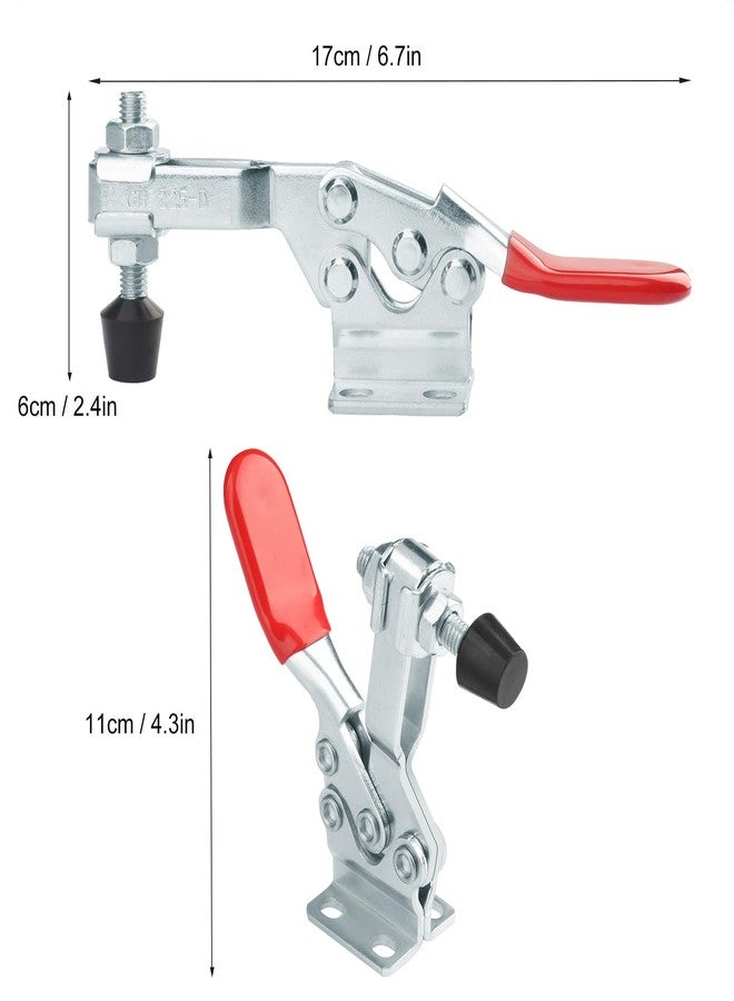 GENHAKON 8 Packs GH-225D 500lbs Holding Capacity Toggle Clamps, Quick-Release Horizontal Clamp, Horizontal Toggle Clamps For Woodworking, Welding, Drill Press, Mechanic,by GENHAKON - Image 2