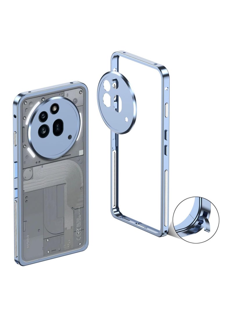 عام غلاف متوافق مع Nothing Phone 3A Pro 2025 مع غطاء عدسة، إطار متين من البولي كربونات، خفيف الوزن ومقاوم للصدمات.