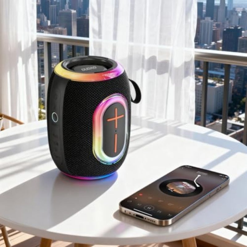 Y22-B Bluetooth Portable Speaker, Black, 80W Max Power, Type-C Charging - Image 2