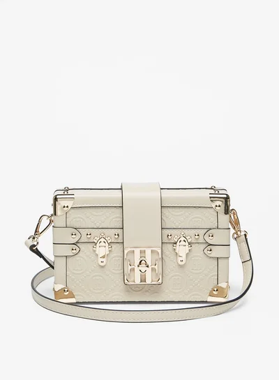 ايل Women's Metal Accent Crossbody Bag with Detachable Strap