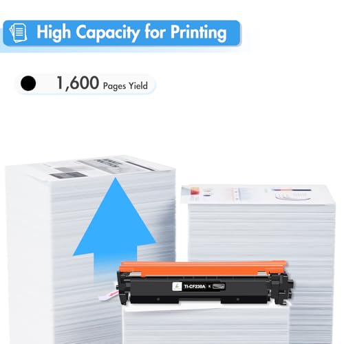 TRUE IMAGE CF230A 30A Black Toner Cartridge Compatible Replacement for HP 30A CF230A 30X CF230X M227fdw for HP LaserJet Pro MFP M203dw M227fdn M203dn M227sdn M203d M227 M203 Series Printer (Black, 2-Pack) - Image 3