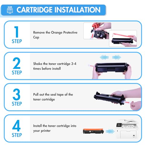 TRUE IMAGE CF230A 30A Black Toner Cartridge Compatible Replacement for HP 30A CF230A 30X CF230X M227fdw for HP LaserJet Pro MFP M203dw M227fdn M203dn M227sdn M203d M227 M203 Series Printer (Black, 2-Pack) - Image 4