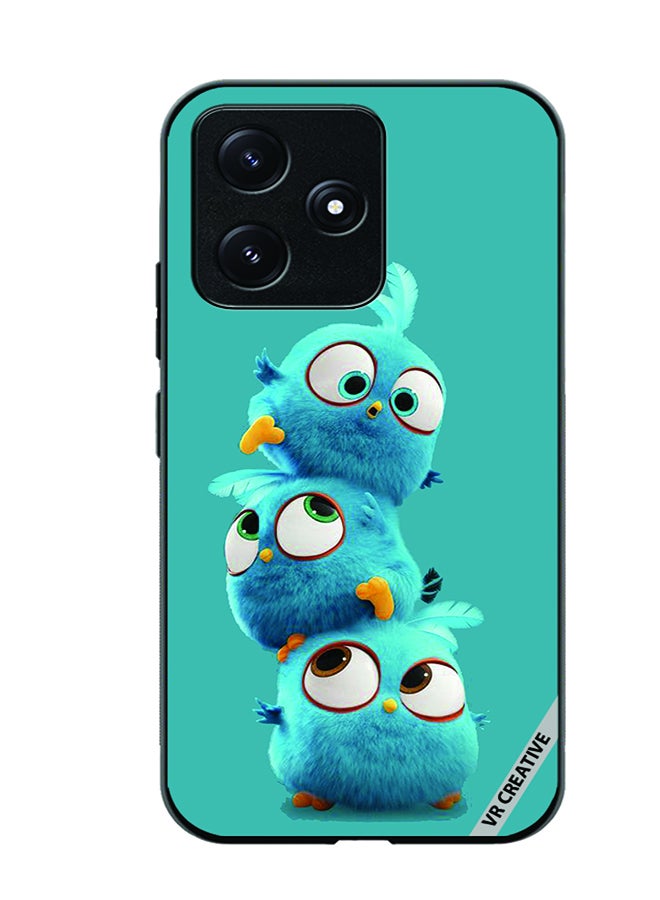 VR CREATIVE Protective Case Cover For Xiaomi Poco M6 Pro 5G Fur Cartoon Design Multicolour - Image 1