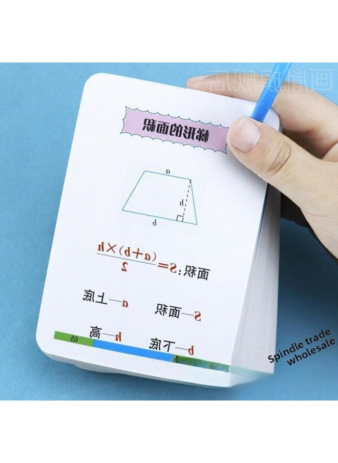 null - PEP Primary School Grade 1-6 Mathematical Formula Theorem Card Law Of Operation Unit Conversion Area Formula-Specification:(formal Theorem + Ancient Poetry + Primary School Idioms + Mathematical Thinking + Primary School English 600 Words) - Image 1