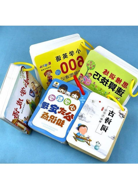 PEP Primary School Grade 1-6 Mathematical Formula Theorem Card Law Of Operation Unit Conversion Area Formula-Specification:(formal Theorem + Ancient Poetry + Primary School Idioms + Mathematical Thinking + Primary School English 600 Words)