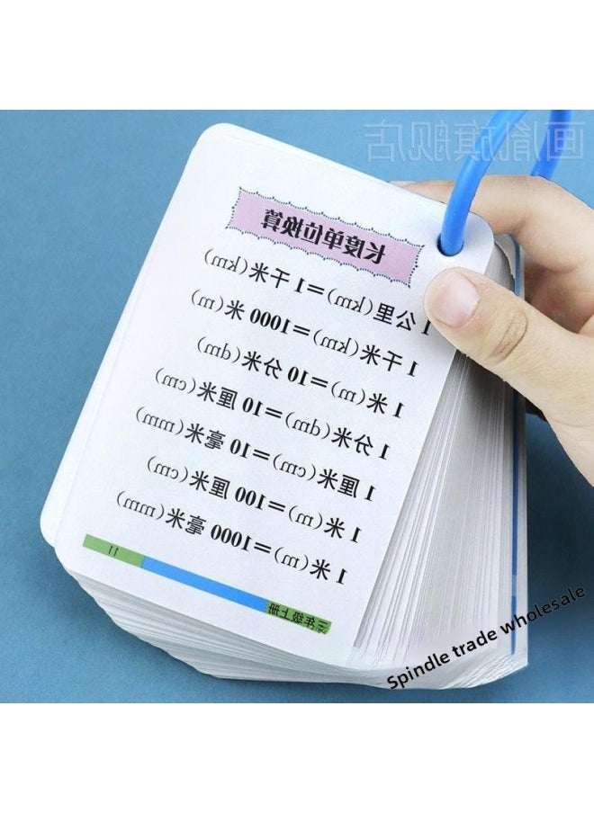 null - PEP Primary School Grade 1-6 Mathematical Formula Theorem Card Law Of Operation Unit Conversion Area Formula-Specification:(formal Theorem + Ancient Poetry + Primary School Idioms + Mathematical Thinking + Primary School English 600 Words) - Image 1