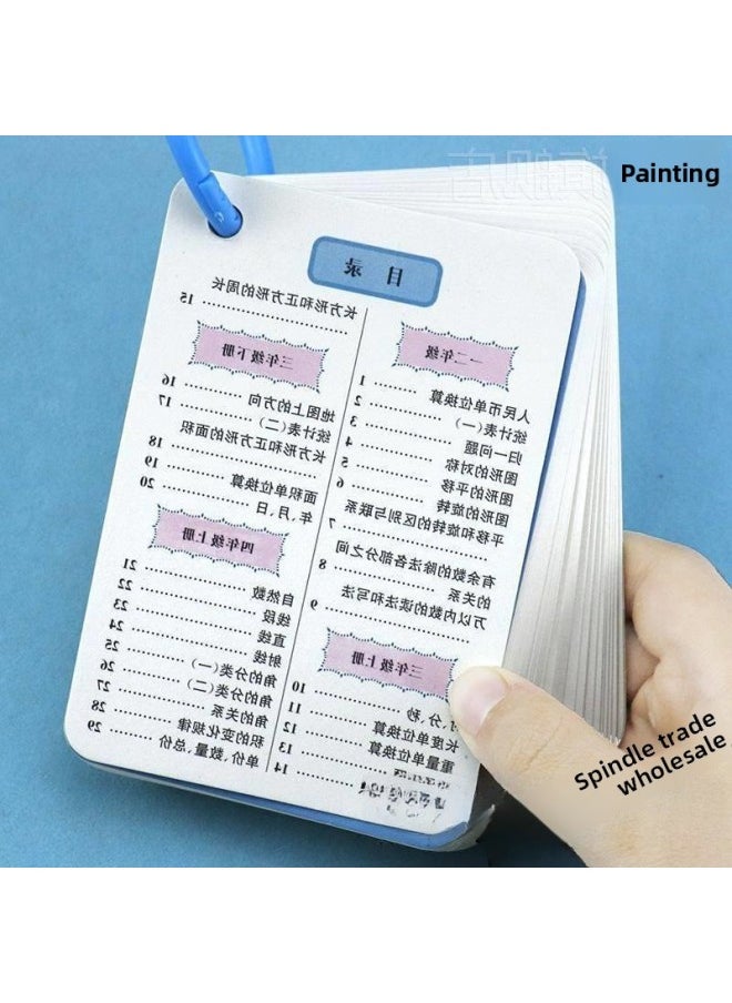 null - PEP Primary School Grade 1-6 Mathematical Formula Theorem Card Law Of Operation Unit Conversion Area Formula-Specification:(formal Theorem + Ancient Poetry + Primary School Idioms + Mathematical Thinking + Primary School English 600 Words) - Image 1