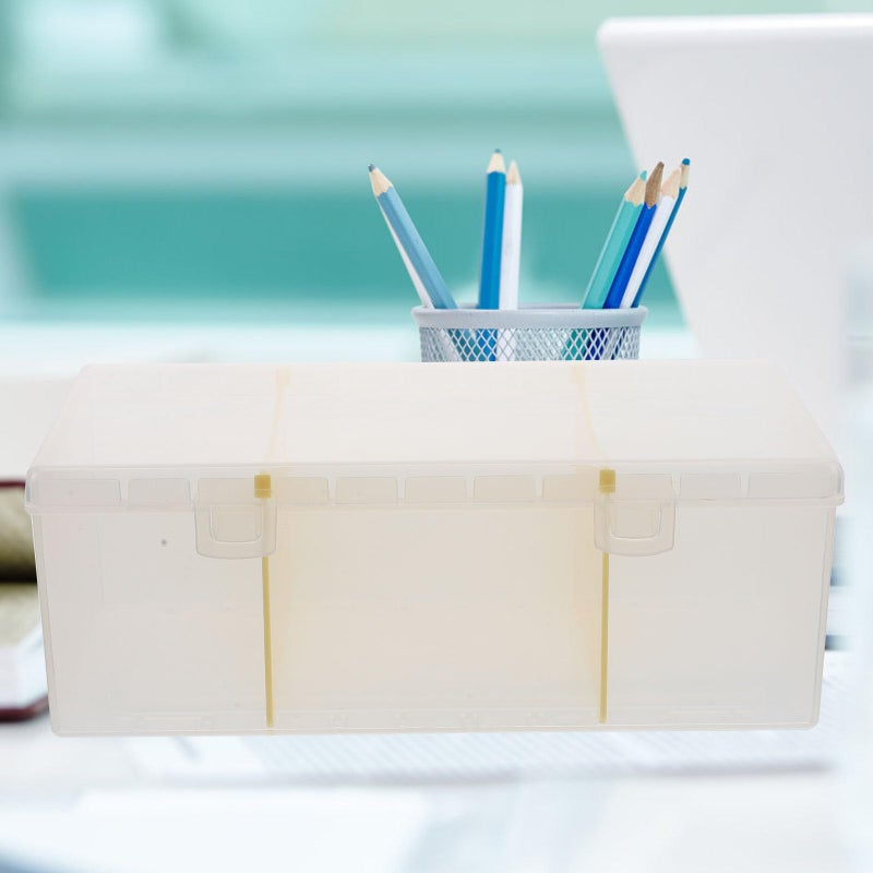 Business Card Holder Organizer Box Portable Desktop Storage Case for Office Supplies - Image 4