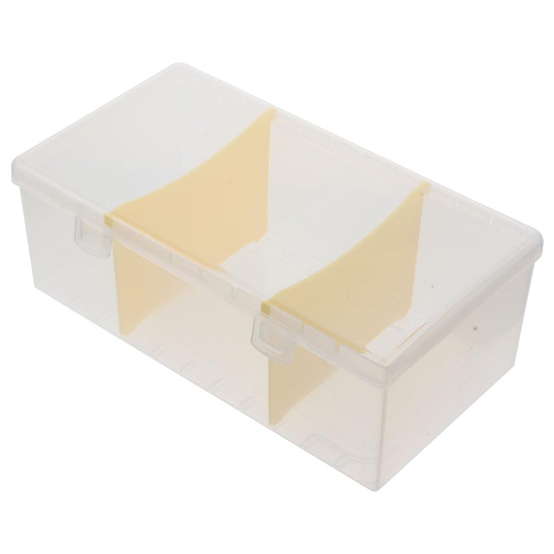 Business Card Holder Organizer Box Portable Desktop Storage Case for Office Supplies - Image 2